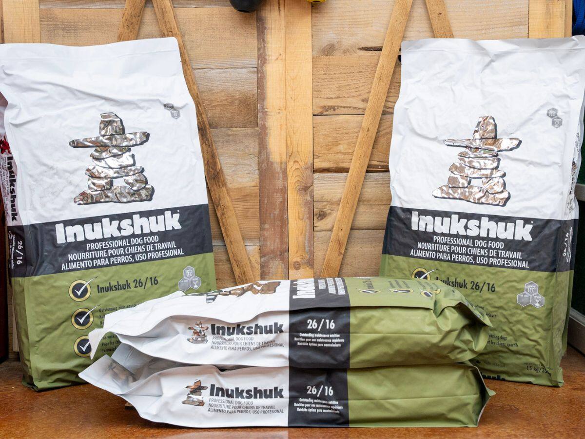 Inukshuk dog food bags stocked at Canyon K9 Training